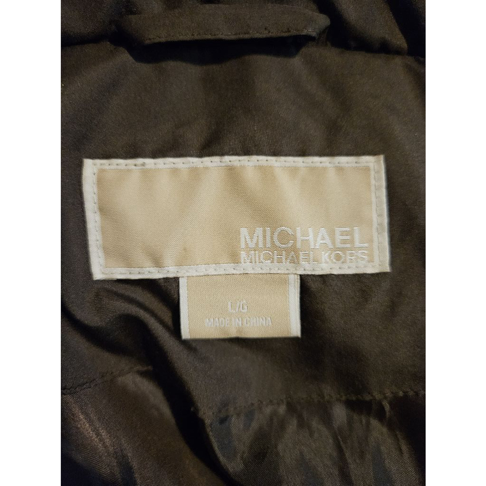 Michael Kors Puffer Down Coat Jacket Women's Size Large Brown Long - Picture 2 of 12